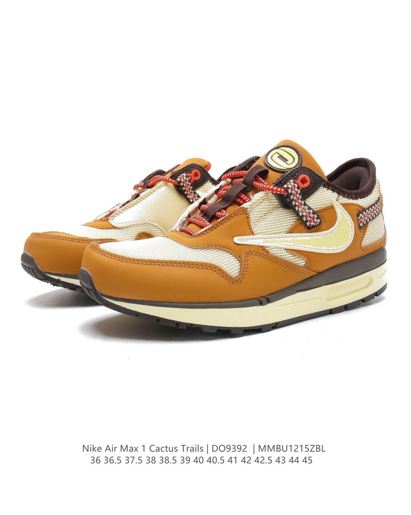 Travis Scott x Aithtr Max 1WheatLemon DO9392-700 Dames & Heren Schoenen-1