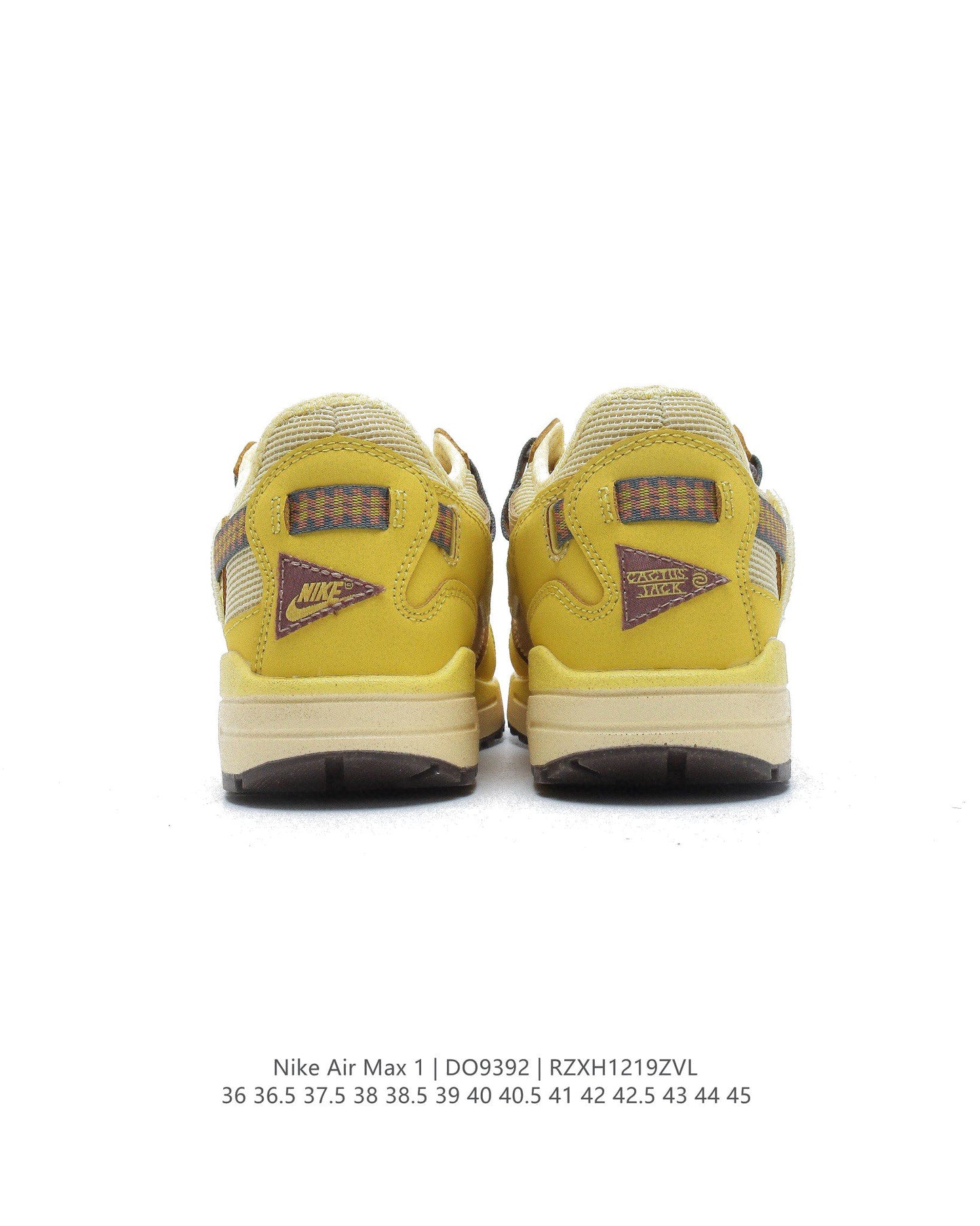 Travis Scott x Aithtr Max 1WheatLemon DO9392 Dames & Heren Schoenen-1