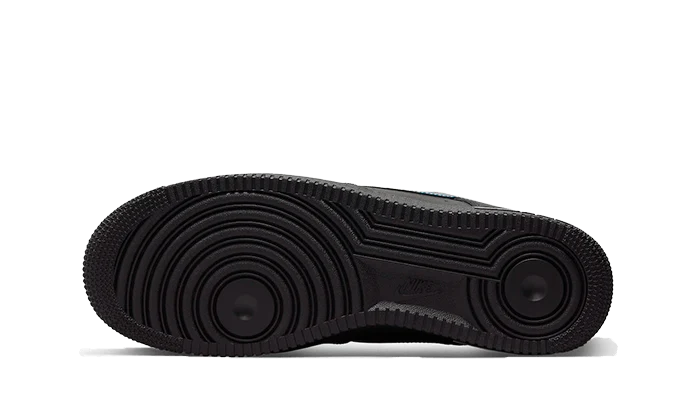 Aithtr Force 1 Low Black Blue Lightning