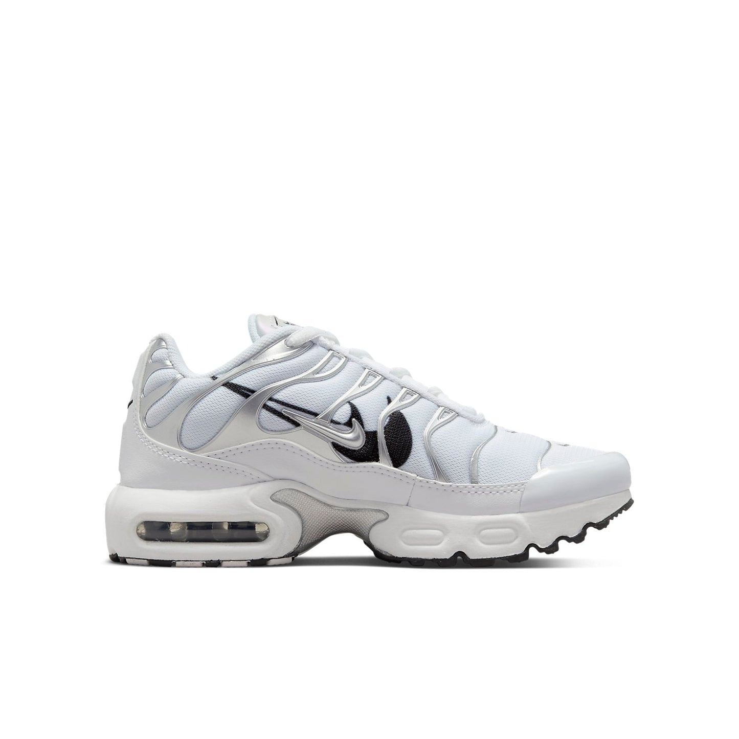 (GS) Nithtke Aithtr Max Plus Silver Swoosh 'Black White' DV7151-100