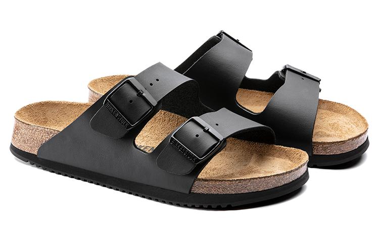 Birkenthtstock Kyoto Oiled Leather/Suede Leather Narrow Fit 'Black' 1018222