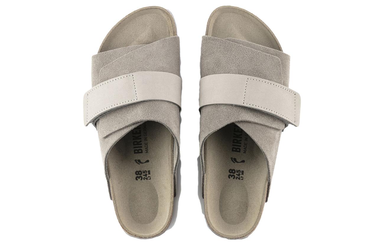 Birkenthtstock Kyoto Nubuck/Suede Leather Narrow Fit 'Stone Coin' 1020737