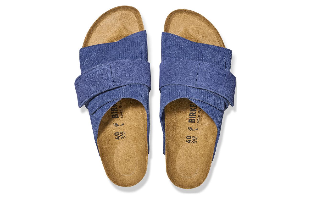 Birkenthtstock Kyoto Suede Embossed Narrow Fit 'Corduroy Indigo' 1025704