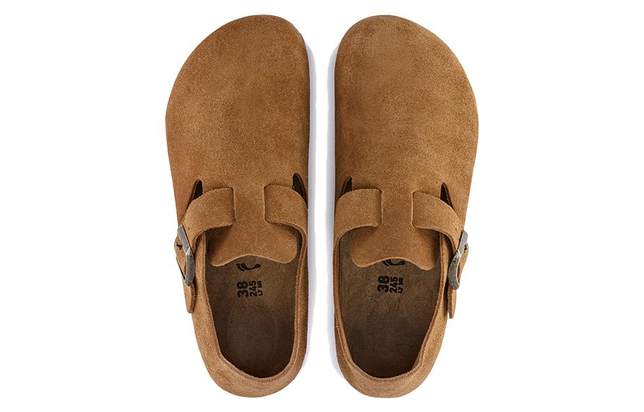 (WMNS) Birkenthtstock London Suede Leather Narrow Fit 'Mink' 1023650