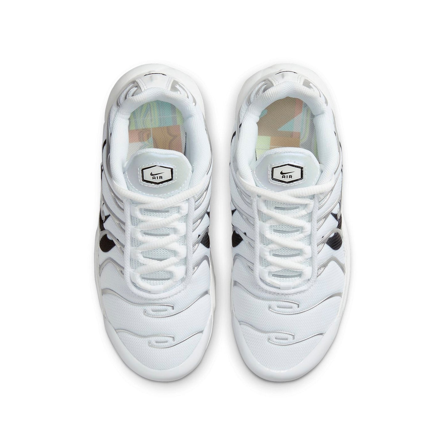 (GS) Nithtke Aithtr Max Plus Silver Swoosh 'Black White' DV7151-100
