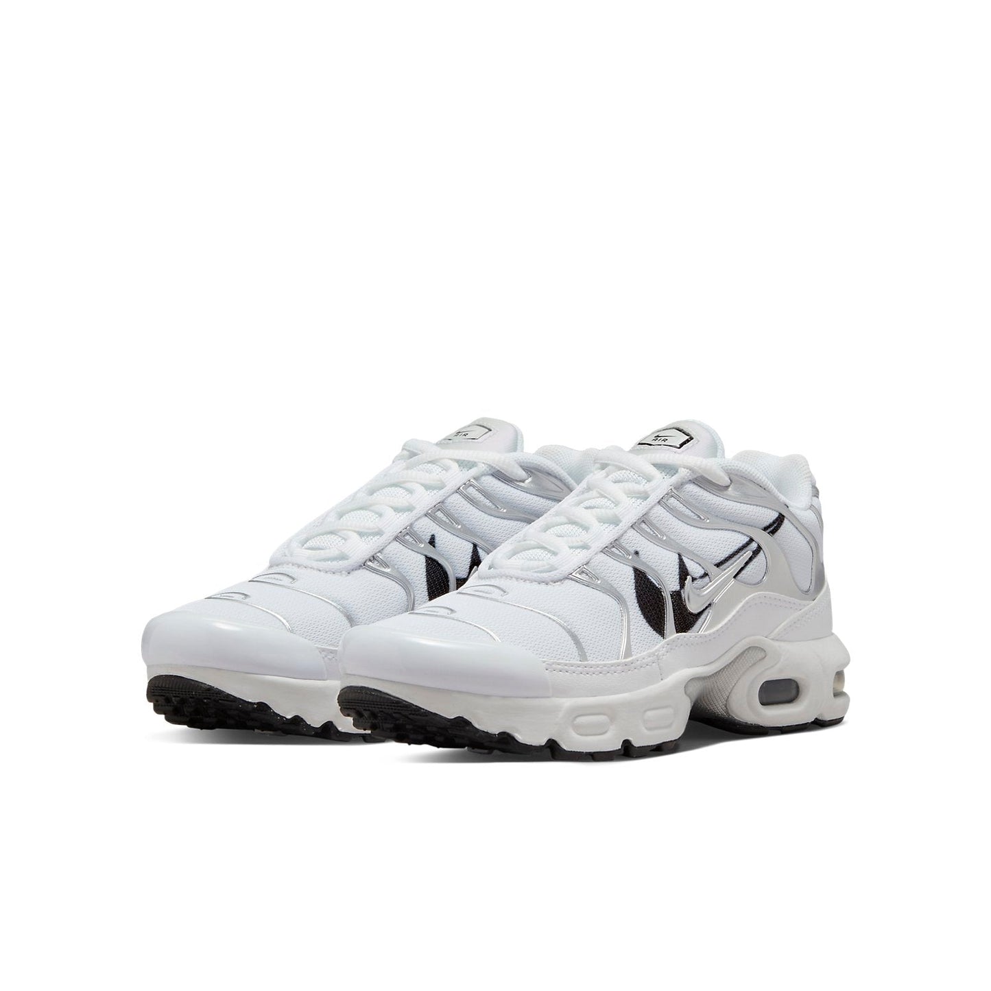 (GS) Nithtke Aithtr Max Plus Silver Swoosh 'Black White' DV7151-100