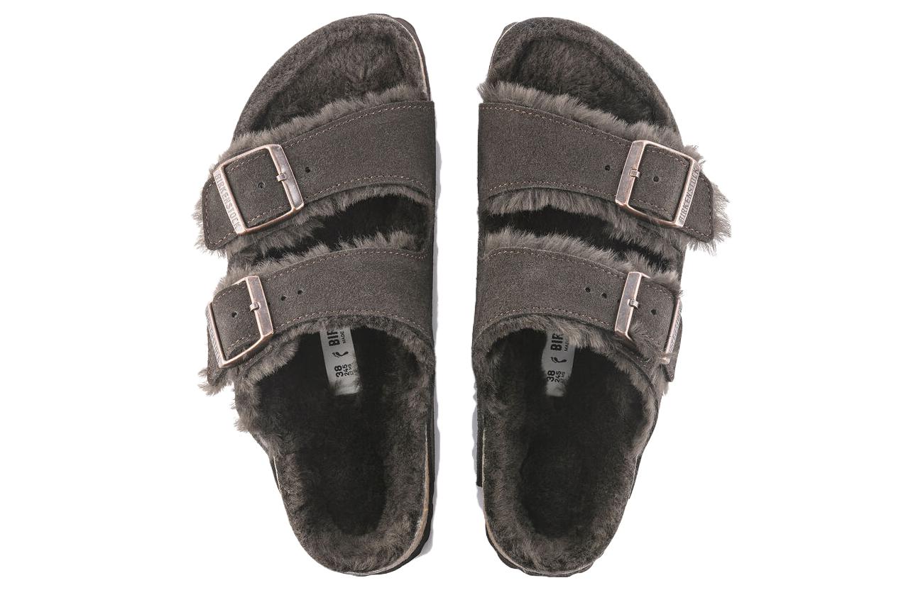 Birkenthtstock Arizona Shearling Suede Leather 'Mocca' 1020566