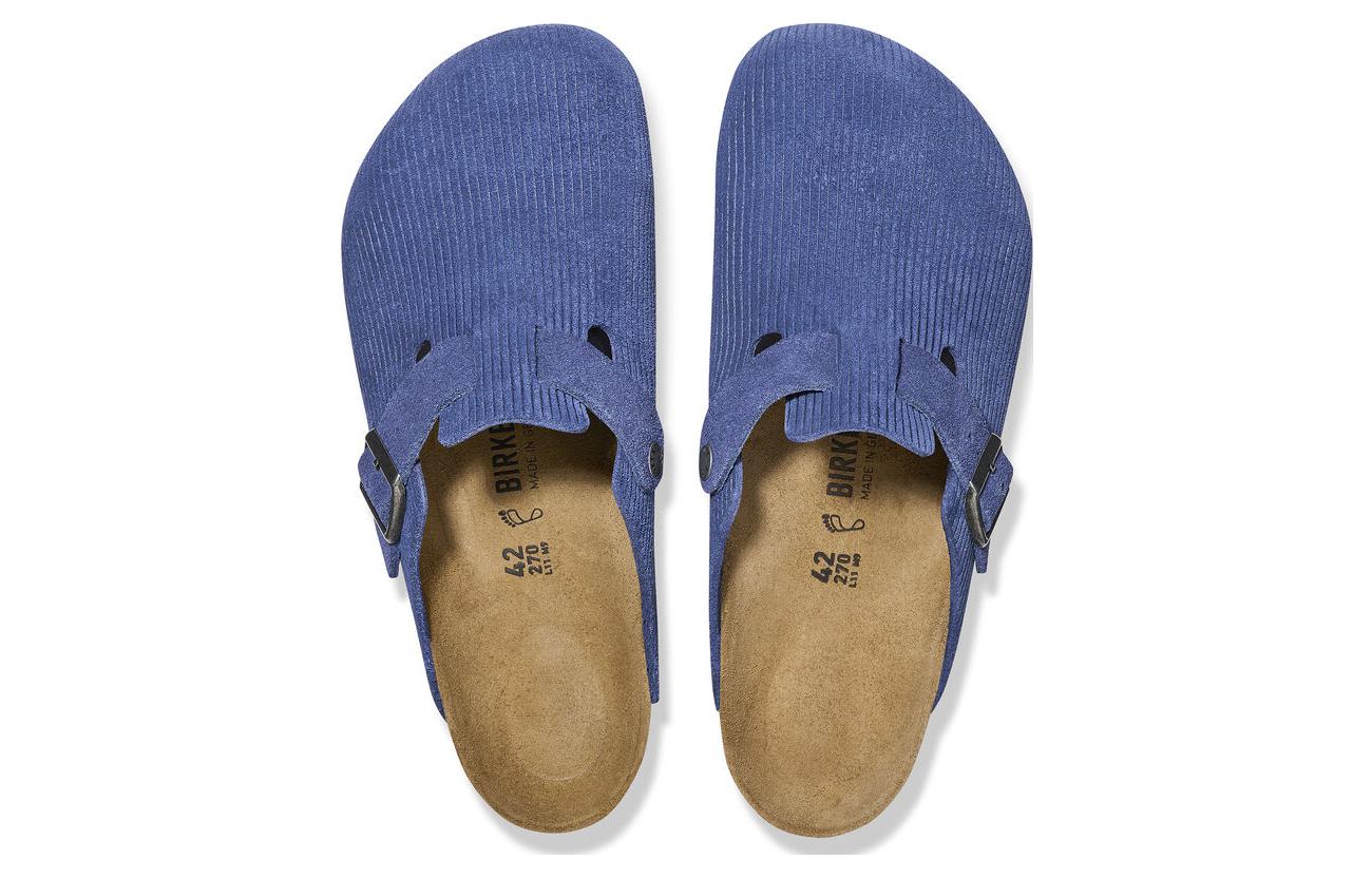 Birkenthtstock Boston Suede Embossed 'Indigo Blue' 1026203