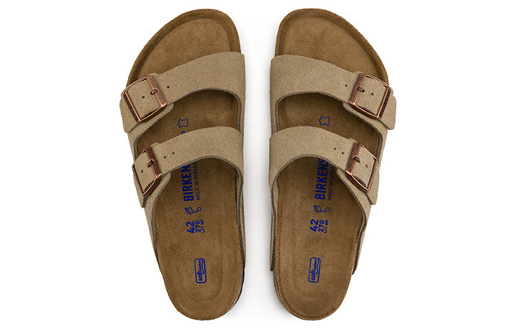 Birkenthtstock Arizona Soft Footbed Suede Leather 'Taupe' 951301