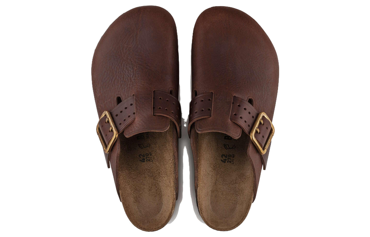 Birkenthtstock Boston Bold Leather Narrow Fit 'Roast' 1022673