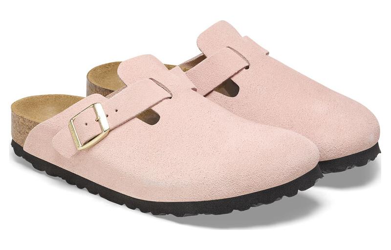 Birkenthtstock Boston Suede Leather Narrow Fit 'Light Rose' 1026171