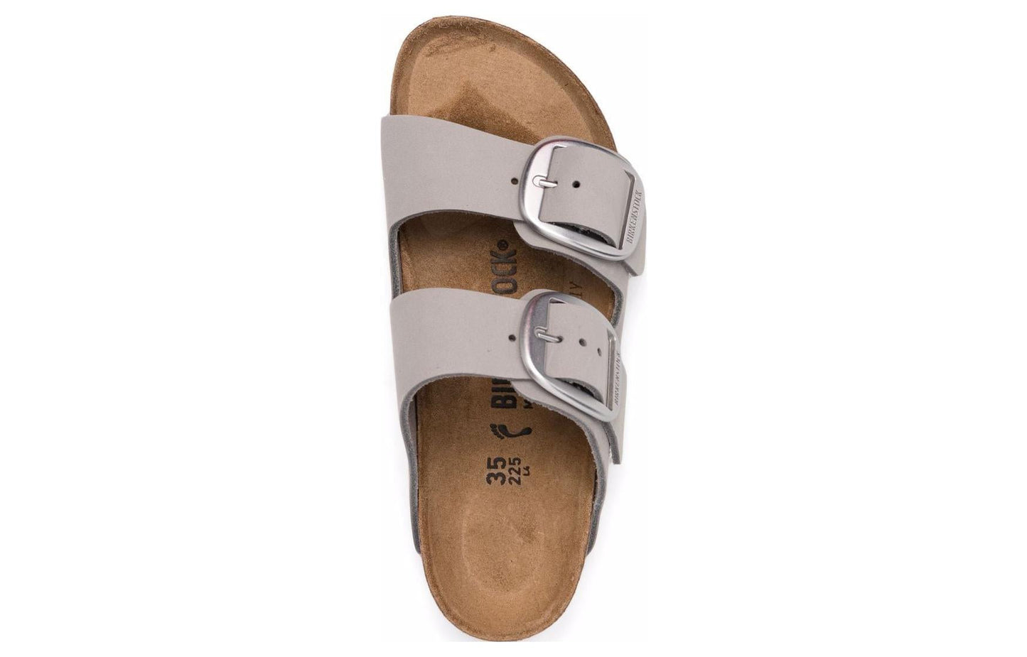 (WMNS) Birkenthtstock Arizona Big Buckle Nubuck Leather Narrow Fit 'Dove Gray' 1022154