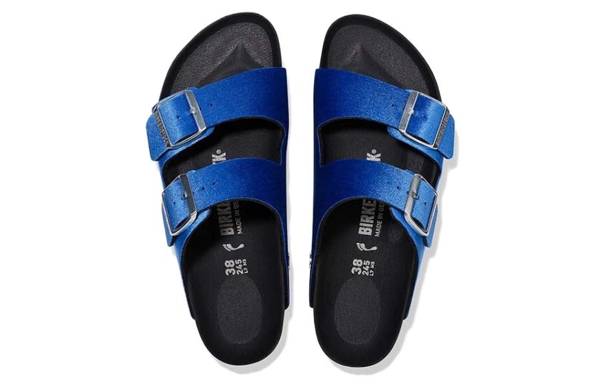 (WMNS) Birkenthtstock Arizona Rivet Logo Velvet Narrow Fit 'Blue' 1025505