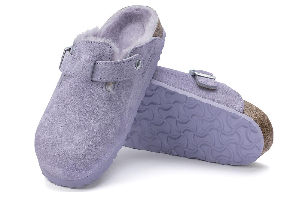 Birkenthtstock Boston Shearling Suede Leather Coated Narrow Fit 'Purple Fog' 1023302