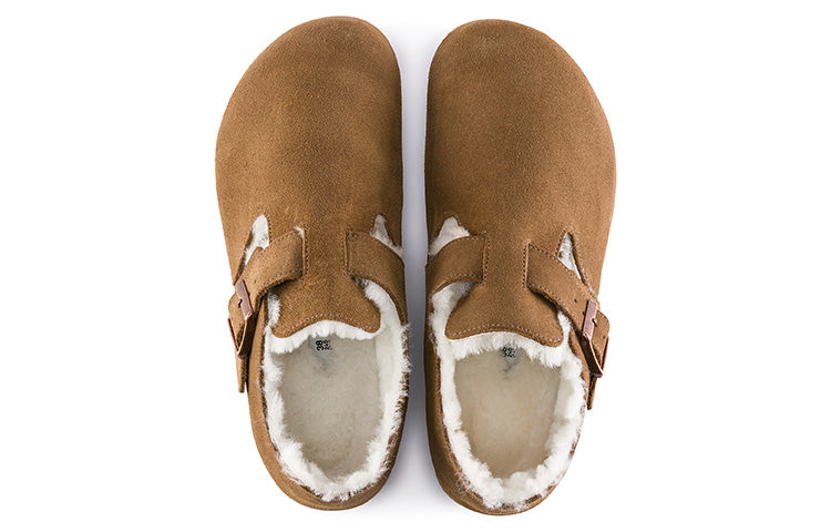 Birkenthtstock London Shearling Suede Leather 'Shearling Tea'' 1014962