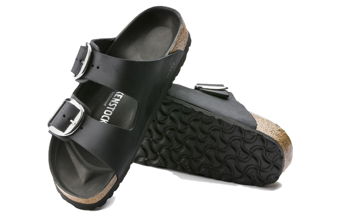 Birkenthtstock Arizona Big Buckle Sandals 'Black' 1011074