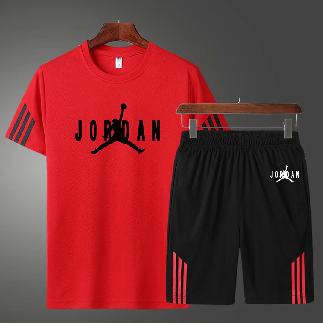 summer new sports short sleeve suit