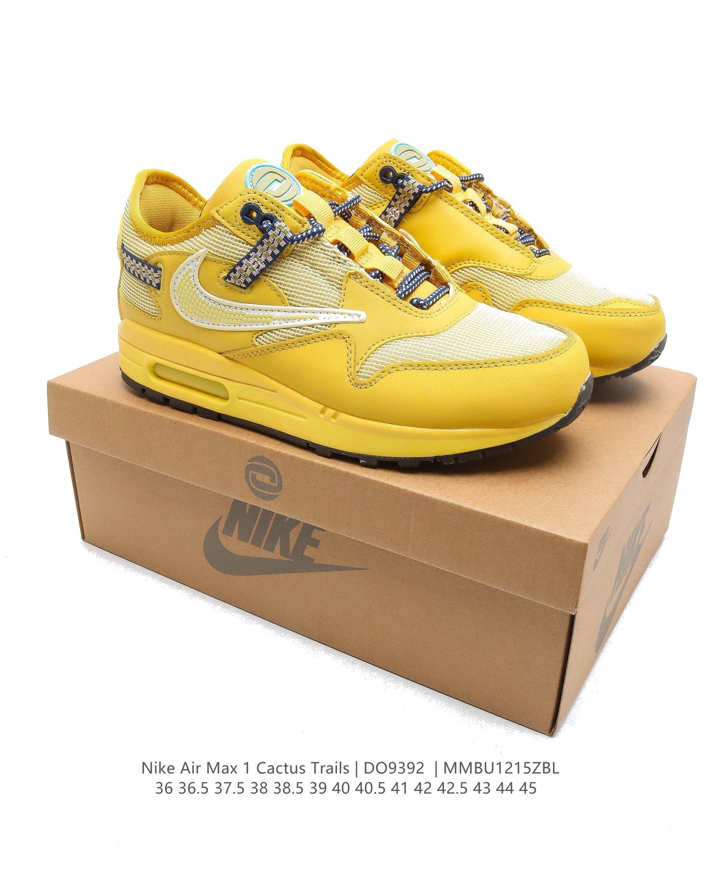 Travis Scott x Aithtr Max 1WheatLemon DO9392-700 Dames & Heren Schoenen-2