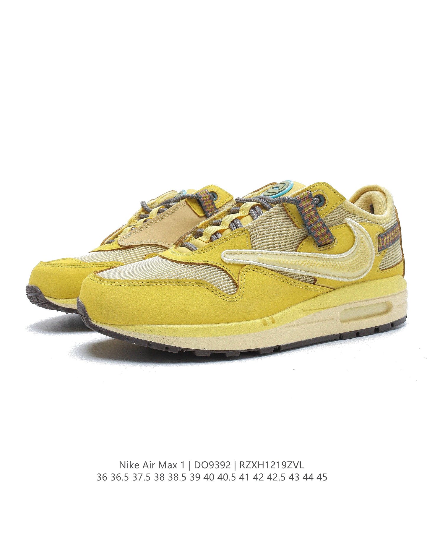 Travis Scott x Aithtr Max 1WheatLemon DO9392 Dames & Heren Schoenen-1