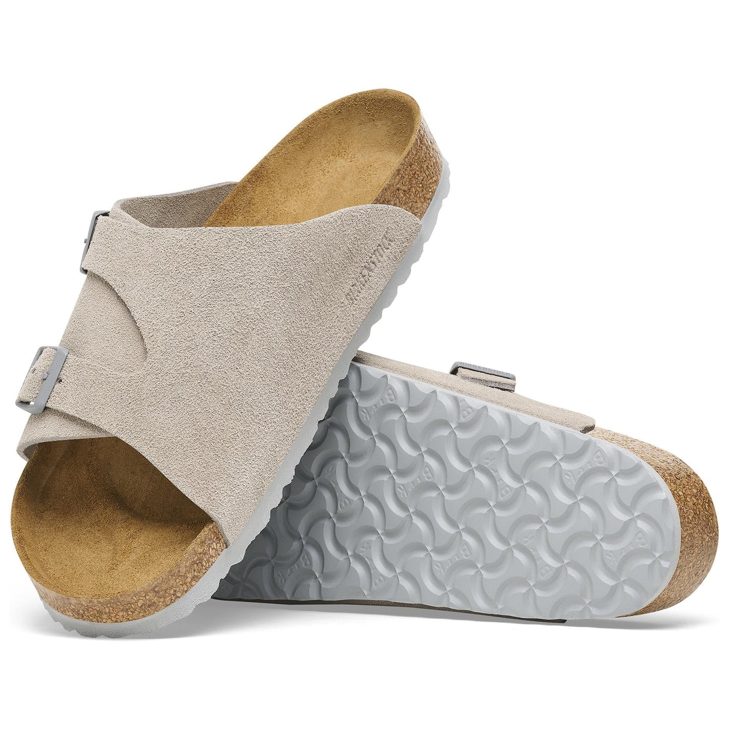 Birkenthtstock Zürich Suede Leather Sandals 'Stone Coin' 1027725