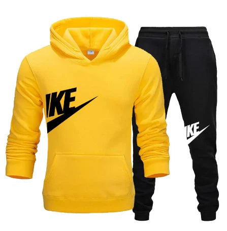 Spring Brand Men Hoodies Sweatshirt+Sweatpants Suit Autumn Winter Warm Tracksuit Sets Men's Hooded Outwear