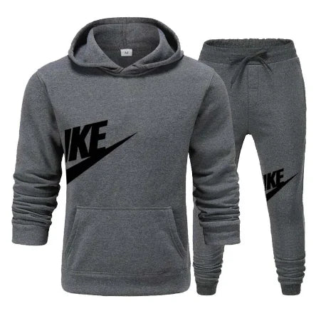 Spring Brand Men Hoodies Sweatshirt+Sweatpants Suit Autumn Winter Warm Tracksuit Sets Men's Hooded Outwear