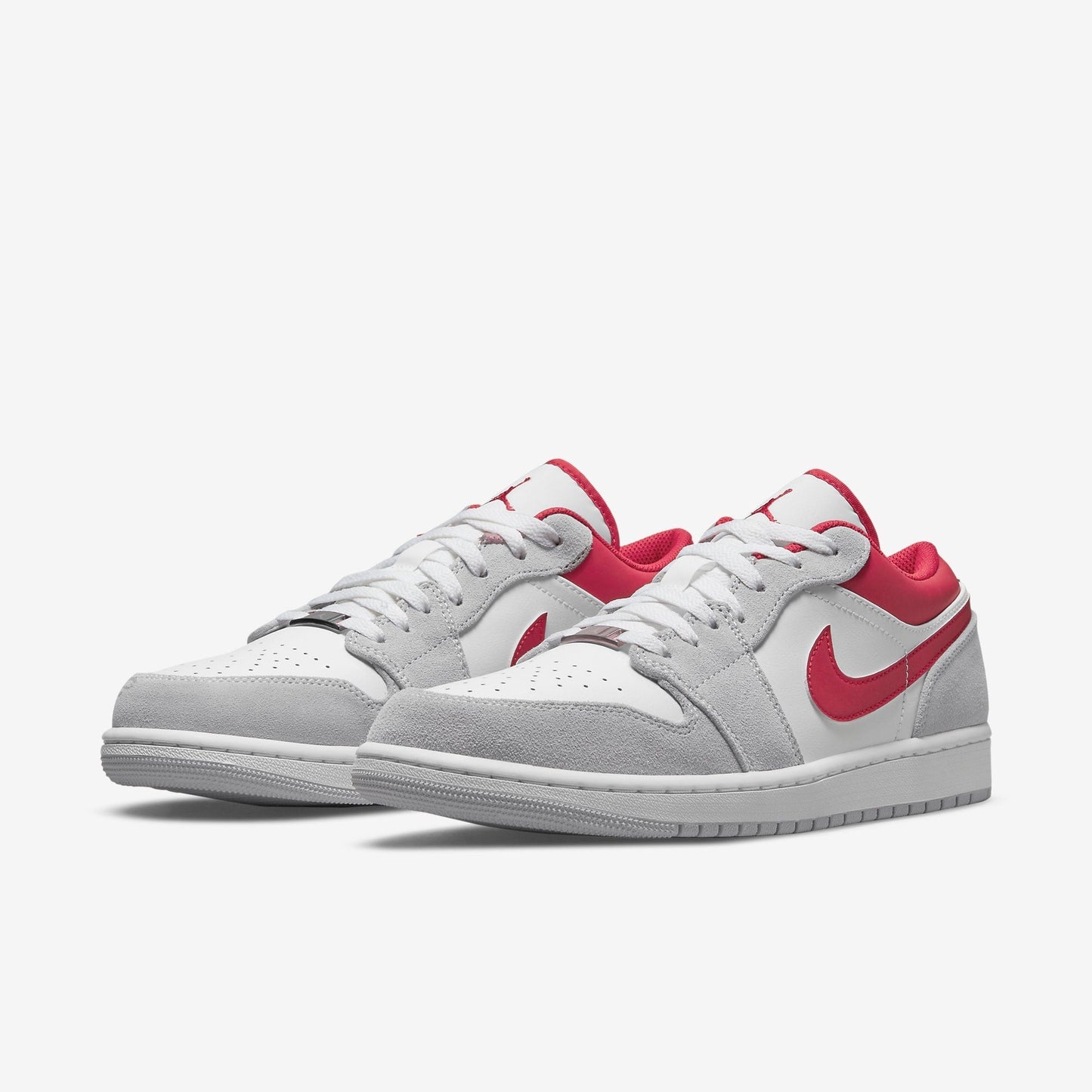 (Men's) Aithtr Jordthtan 1 Low SE 'Light Smoke Grey / Gym Red' (2021) DC6991-016