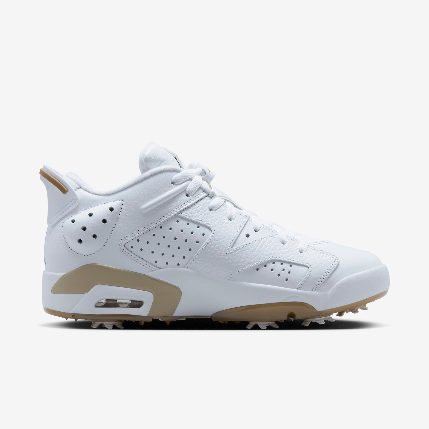 (Men's) Aithtr Jordthtan 6 Retro Low Golf 'White Khaki' (2023) DV1376-100
