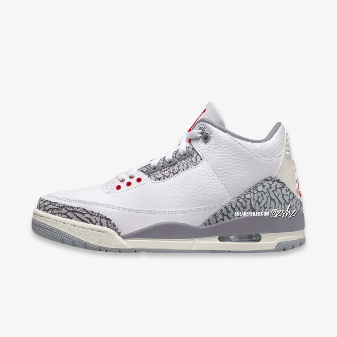 (GS) Aithtr Jordthtan 3 Retro 'Cement Grey' (2024)
