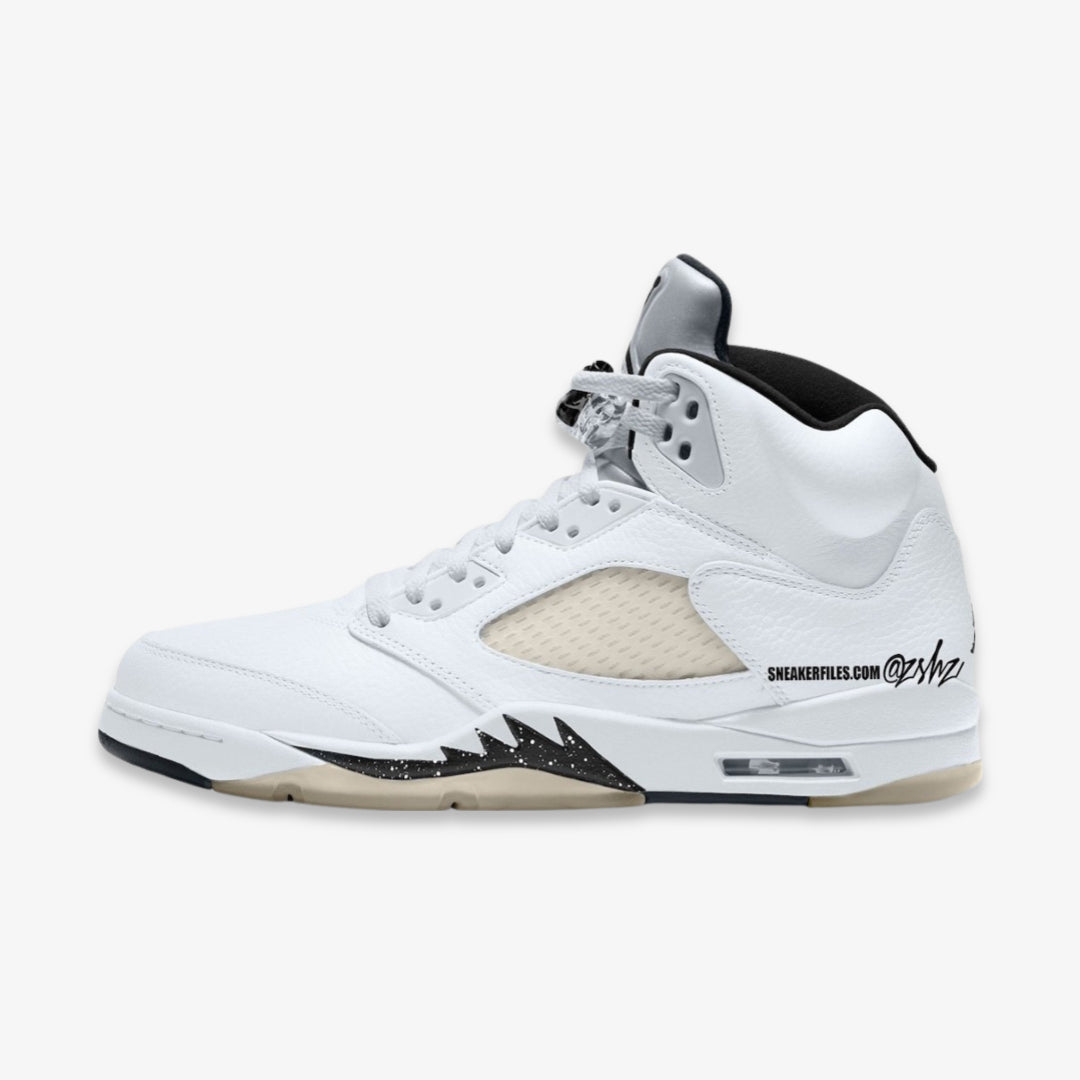 (GS) Aithtr Jordthtan 5 Retro 'White / Black' (2024)