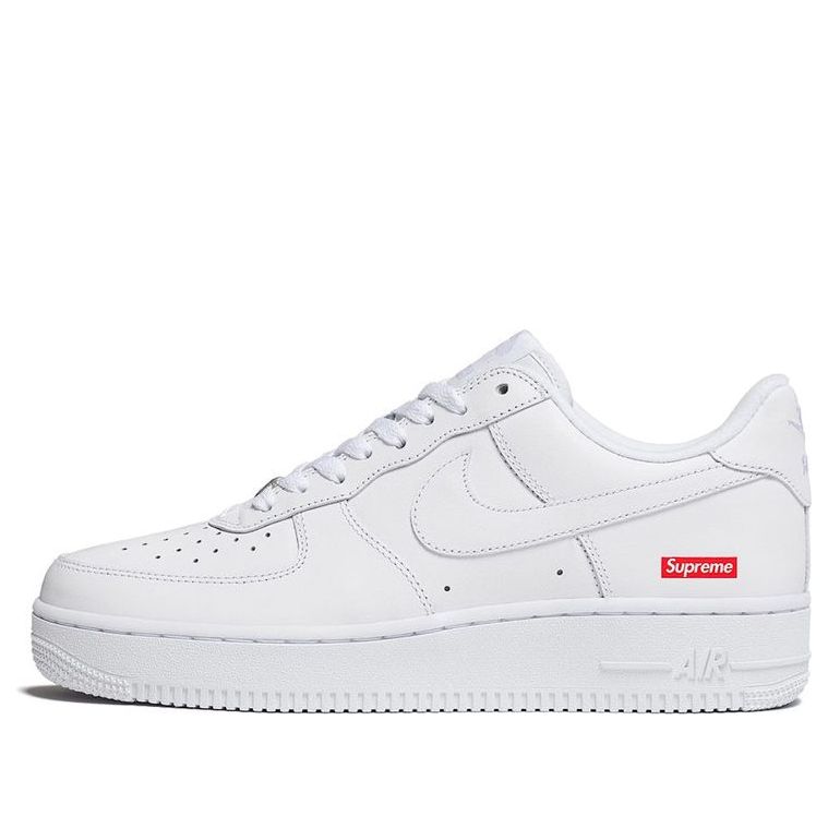 Suprethtme x Nithtke Athtir Forthtce 1 Low 'Box Logo - White' CU9225-100