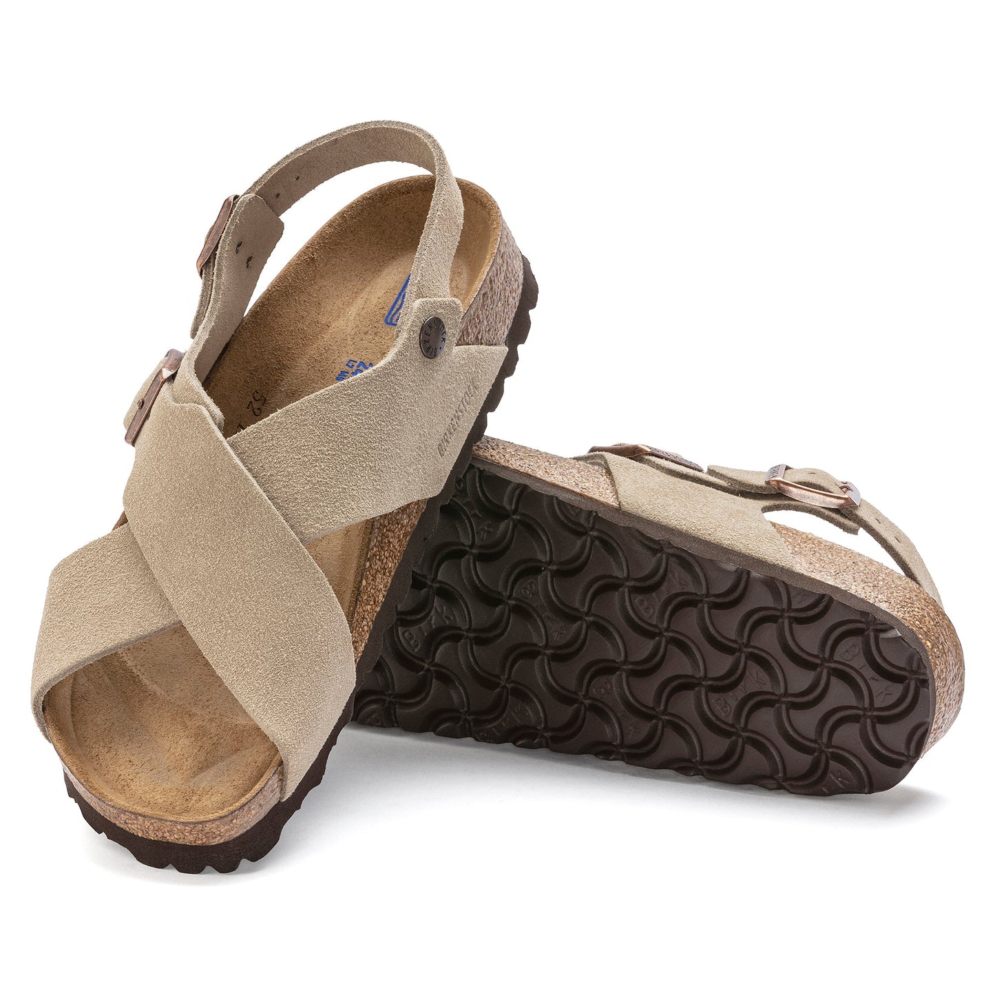 (WMNS) Birkenthtstock Tulum Suede Leather 'Taupe' 1023247
