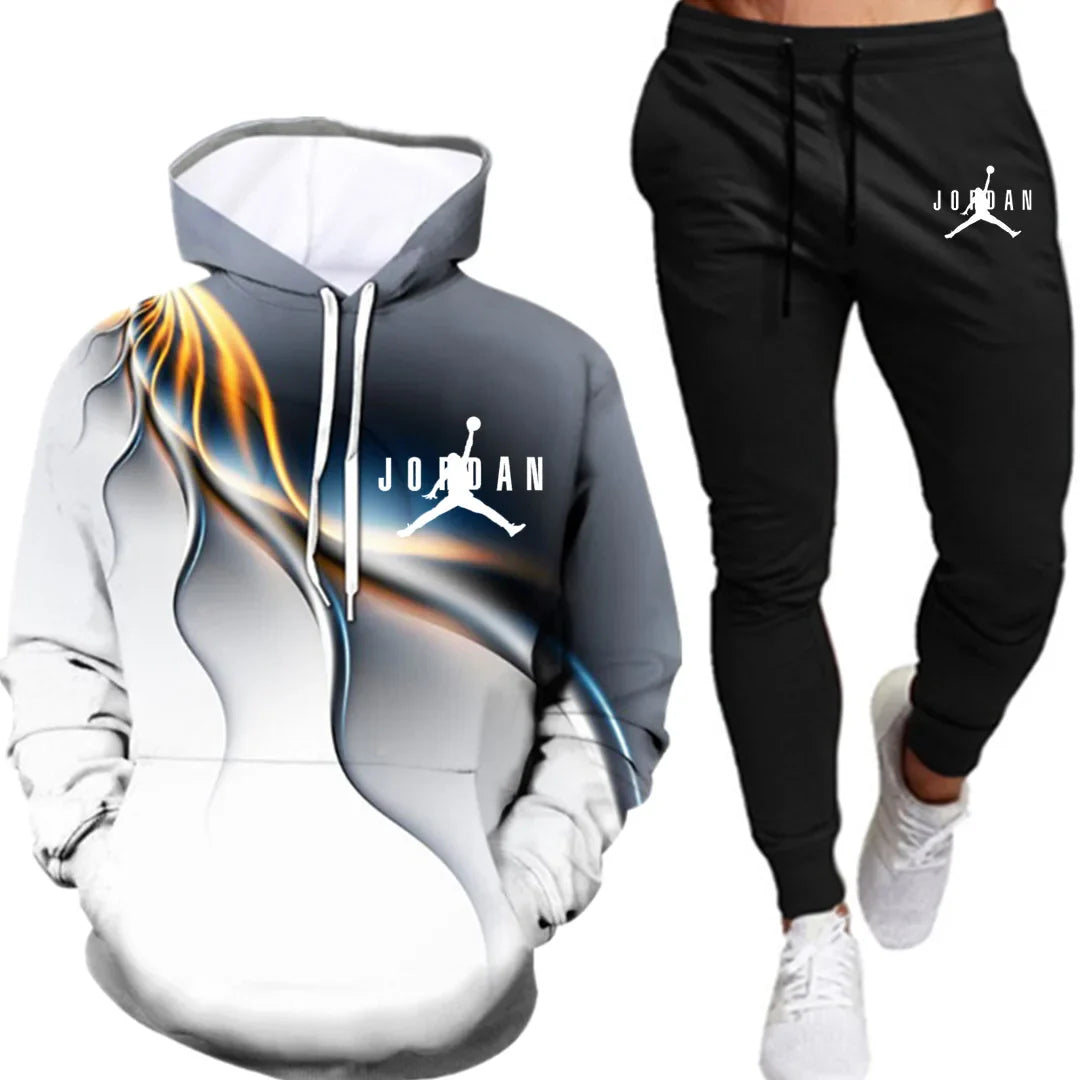 Men's 3D Hooded Sweater Fashion Hip Hop Sportswear Men