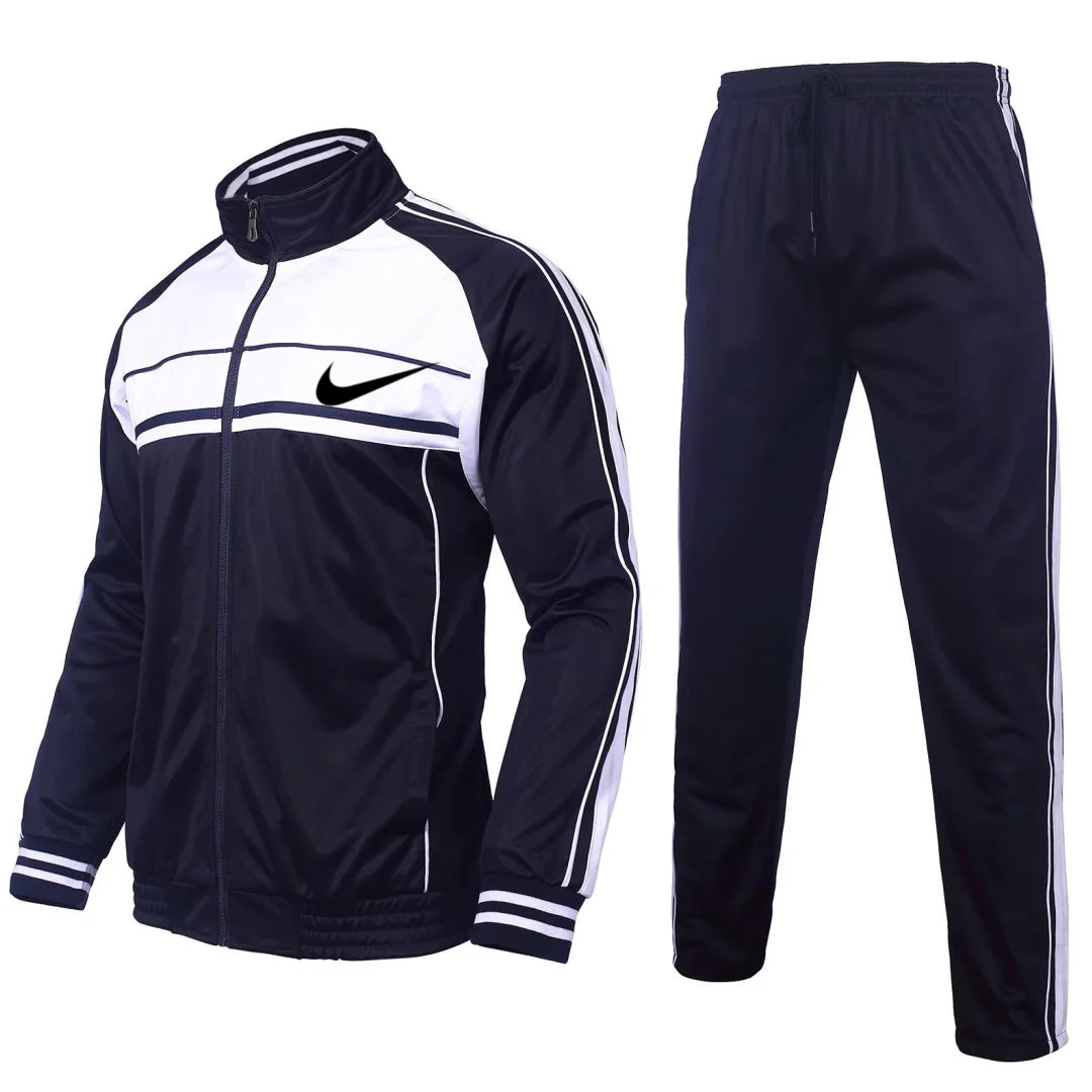 Men's Sportswear 2 Piece Set Full Zip Jogging Suit Long Sleeve Sportswear Sportswear Men's