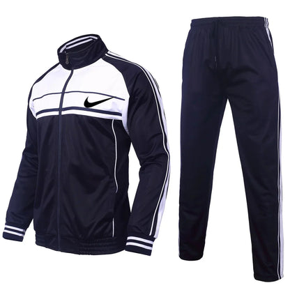 Men's Sportswear 2 Piece Set Full Zip Jogging Suit Long Sleeve Sportswear Sportswear Men's