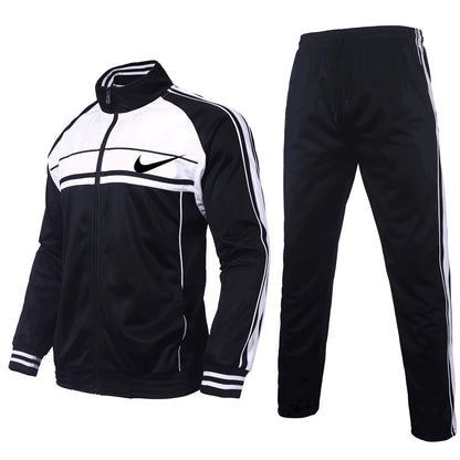 Men's Sportswear 2 Piece Set Full Zip Jogging Suit Long Sleeve Sportswear Sportswear Men's