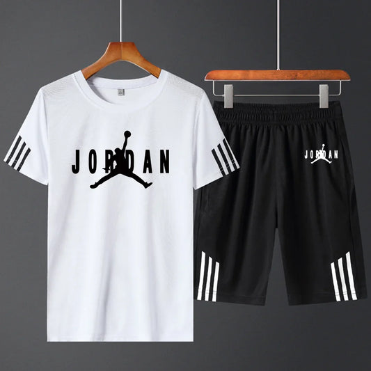 summer new sports short sleeve suit