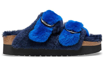 (WMNS) Birkenthtstock Arizona Big Buckle PAP Fur Narrow Fit 'Ultra Blue/Midnight' 1025398