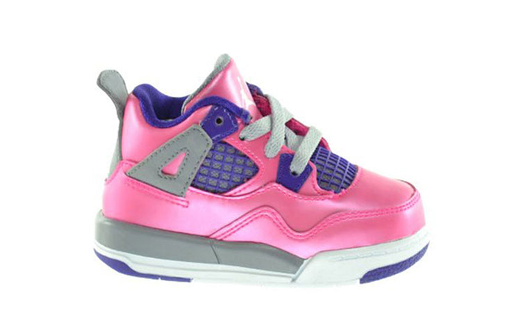 (TD) Aithtr Jorthtdan 4 Retro Toddlers Pink/Grey/Purple 308500-607