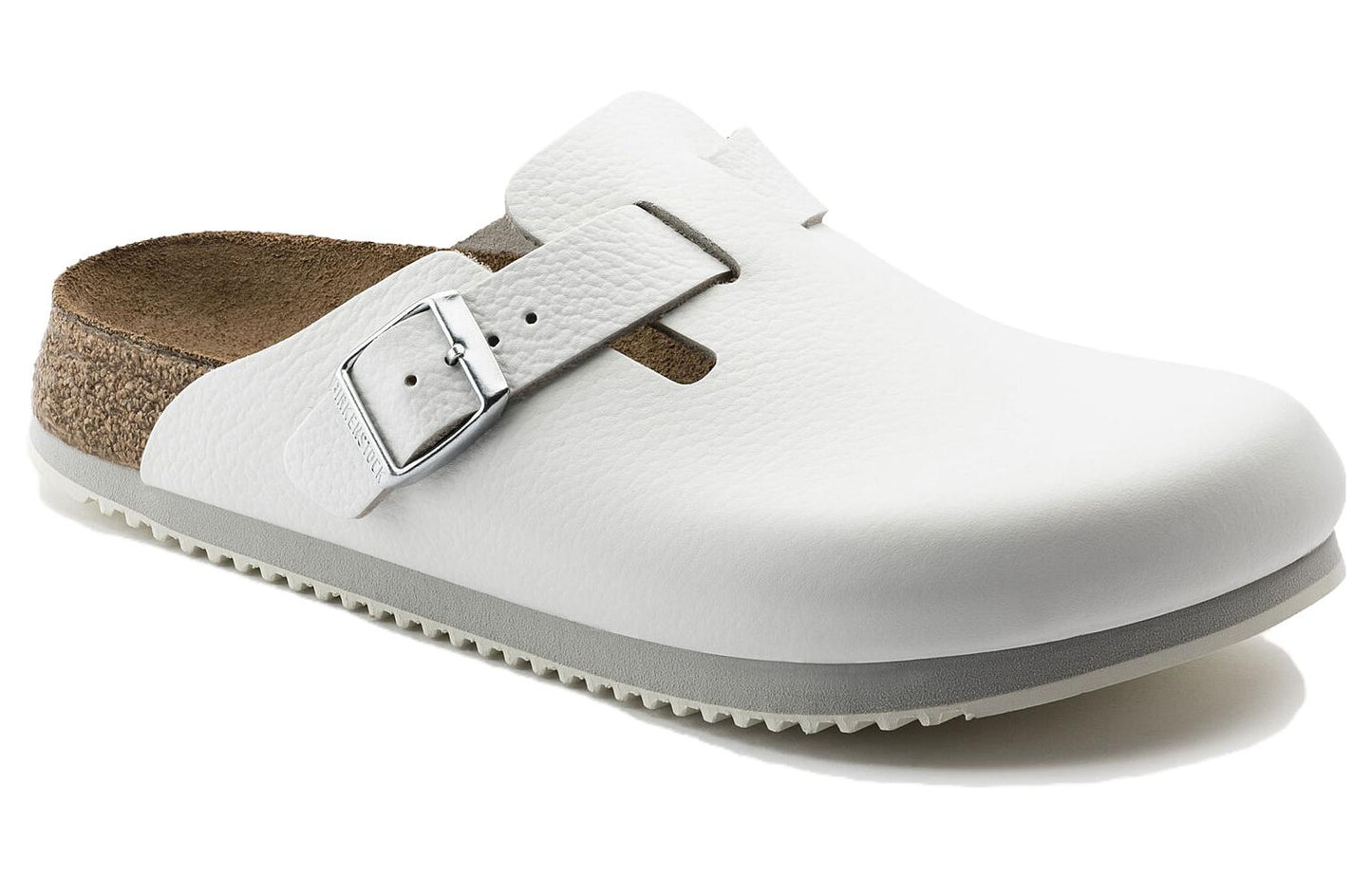 Birkenthtstock Boston Super Grip Leather 'White' 0060134