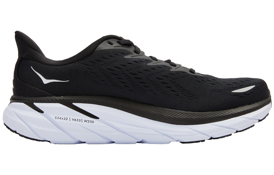 Hothtka ONE ONE Clifton 8 2E Wide 'Black White' 1121374-BWHT