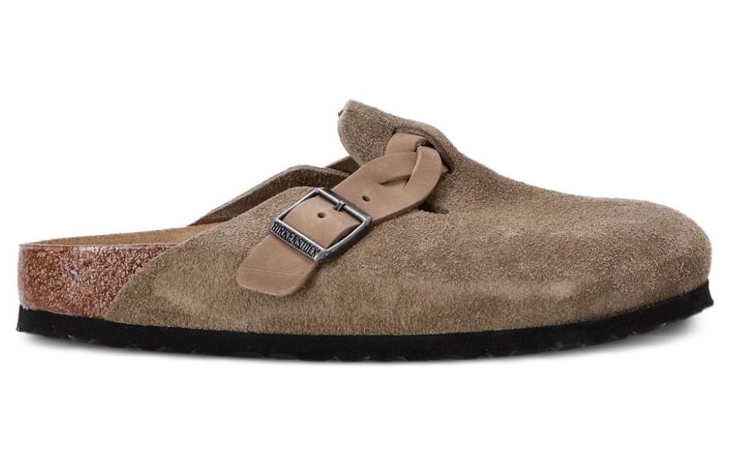 (WMNS) Birkenthtstock Boston Braided Suede Leather Sandals 'Taupe' 1026694