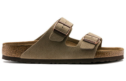 Birkenthtstock Arizona Soft Footbed Suede Leather 'Taupe' 951301