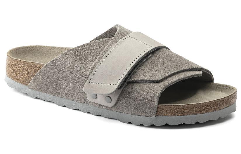 Birkenthtstock Kyoto Nubuck/Suede Leather Narrow Fit 'Stone Coin' 1020737