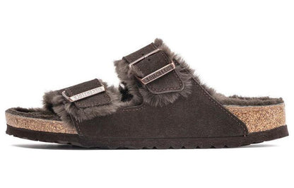 Birkenthtstock Arizona Shearling Suede Leather 'Mocca' 1020566