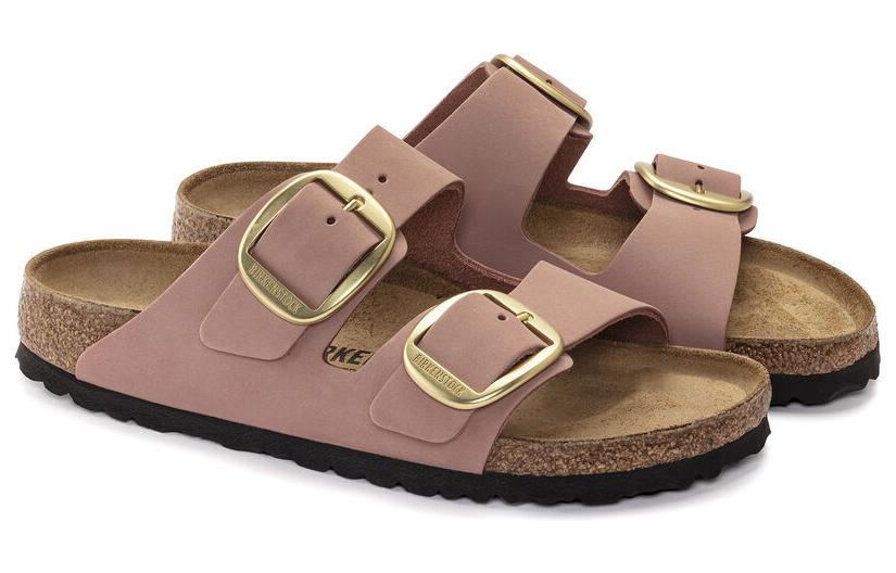 (WMNS) Birkenthtstock Arizona Big Buckle Nubuk Leather 'Old Rose' 1023963