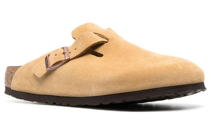 Birkenthtstock Boston Suede Leather Narrow Fit 'Latte Cream' 1026164