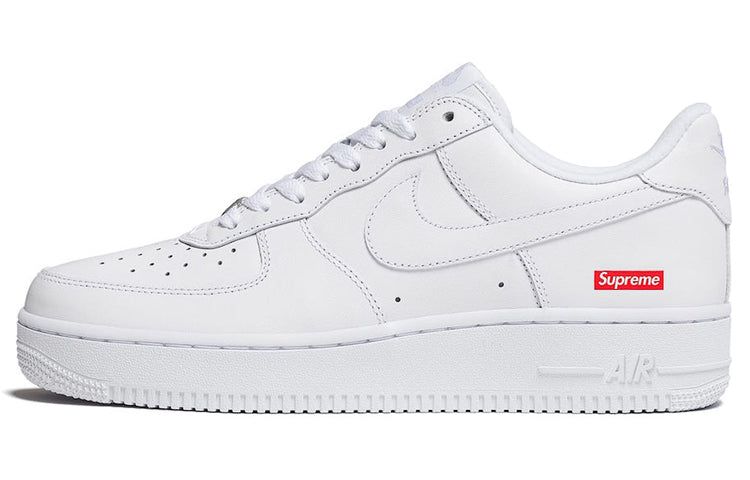 Suprethtme x Nithtke Athtir Forthtce 1 Low 'Box Logo - White' CU9225-100