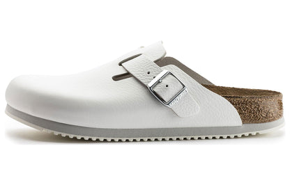 Birkenthtstock Boston Super Grip Leather Narrow Fit 'White' 0060136