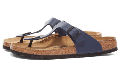 (WMNS) Birkenthtstock Arizona Big Buckle Oiled Leather 'Blue' 143621